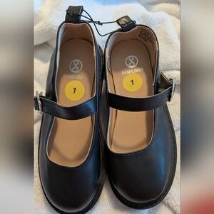 Sam & Libby Black Girls Mary Jane Dress Shoes